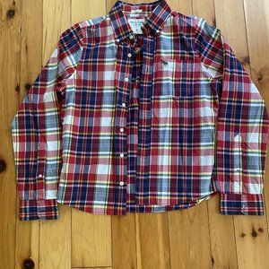 Red Plaid Abercrombie & Fitch Button-up